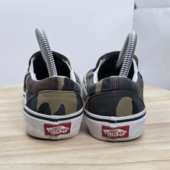 Womens Size 7 - Vans Classic Canvas Slip On Camo Sneakers Shoe Loafers - Picture 6 of 9